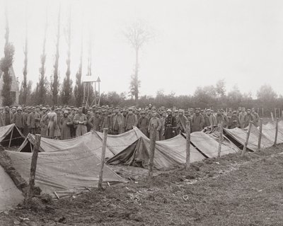 German Prisoners in Reigersvliet on the Belgian Front, 6th March 1918 by French Photographer